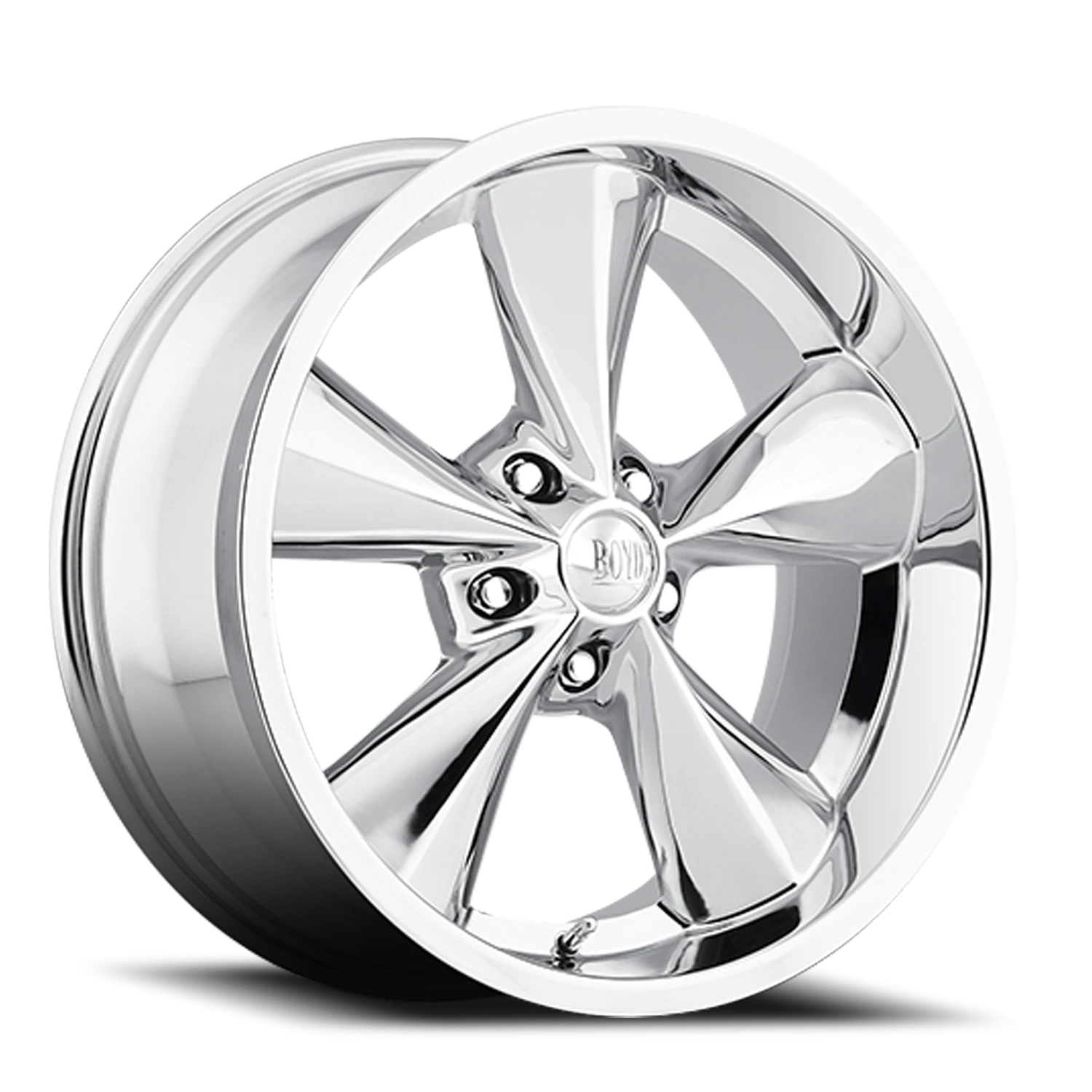 Boyd Coddington BC1P Junkyard Dog - 17x8 5X4.75 +00 Polished/machined