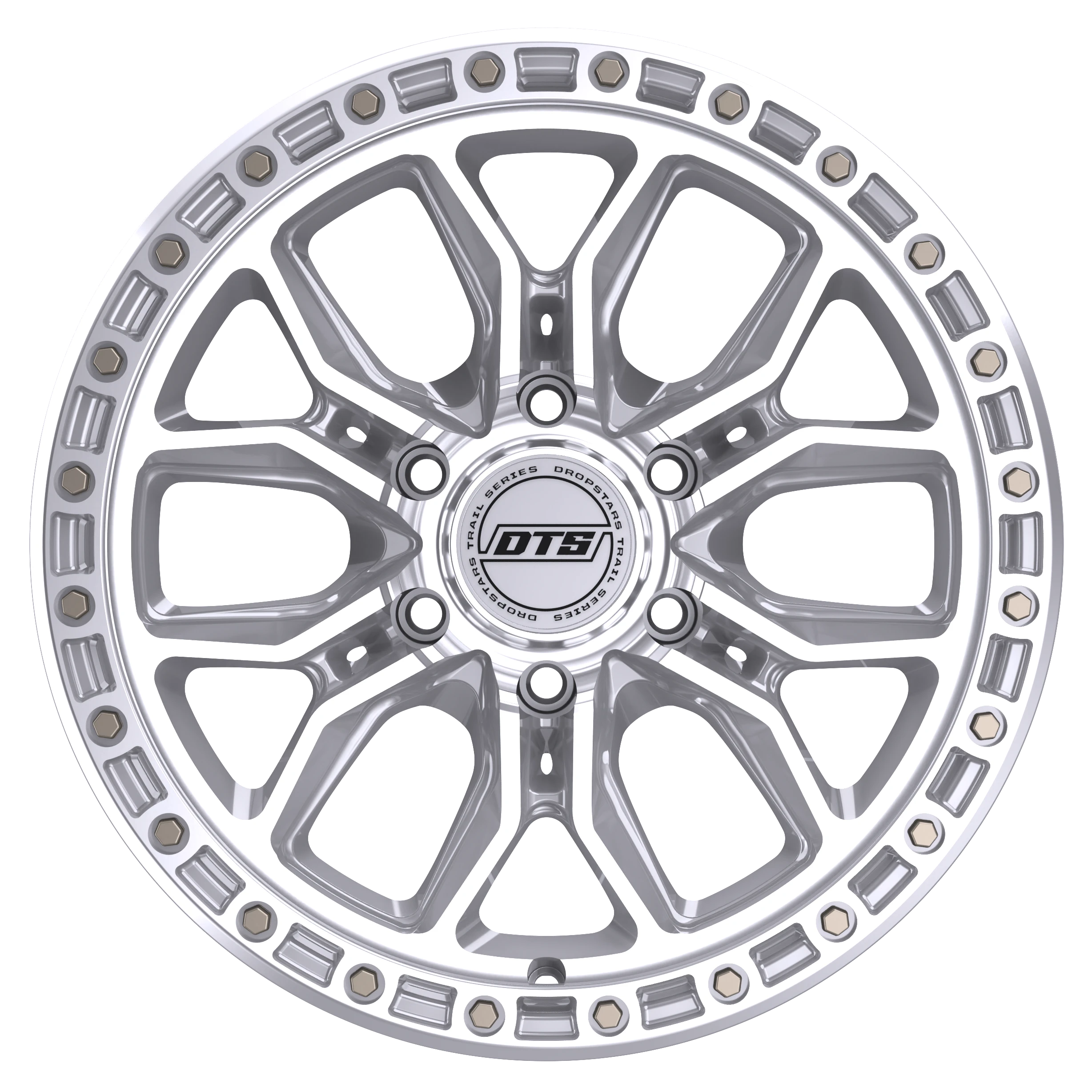 Dropstars Trail Series 608MS - 17x9 6X5.50 +00 Silver - view 2