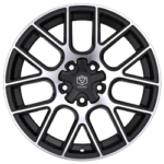 Edge Street 356MB - 17x7.5 5X100 +40 Black - thumbnail 1