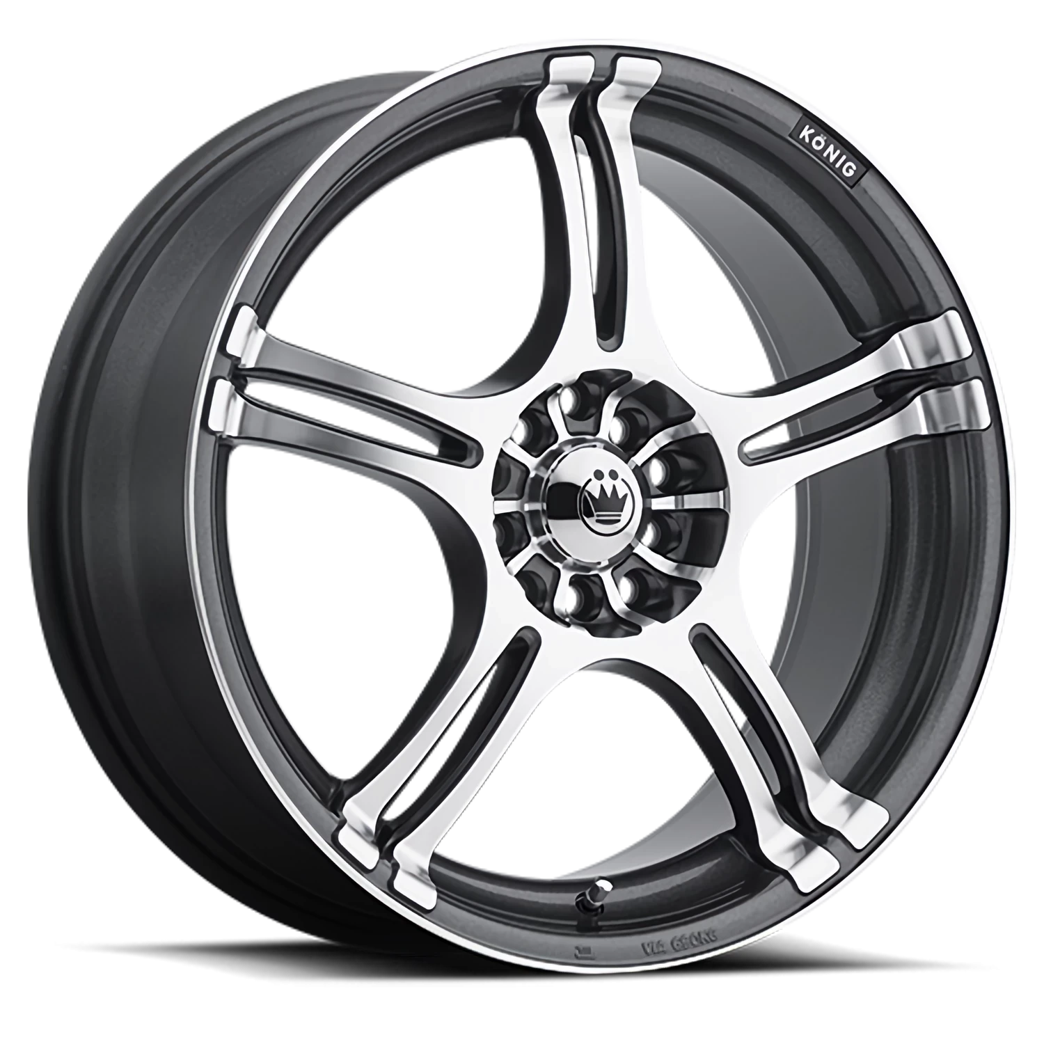 Konig 48A Incident - 16x7 5X108 +40 Grey/anthracite