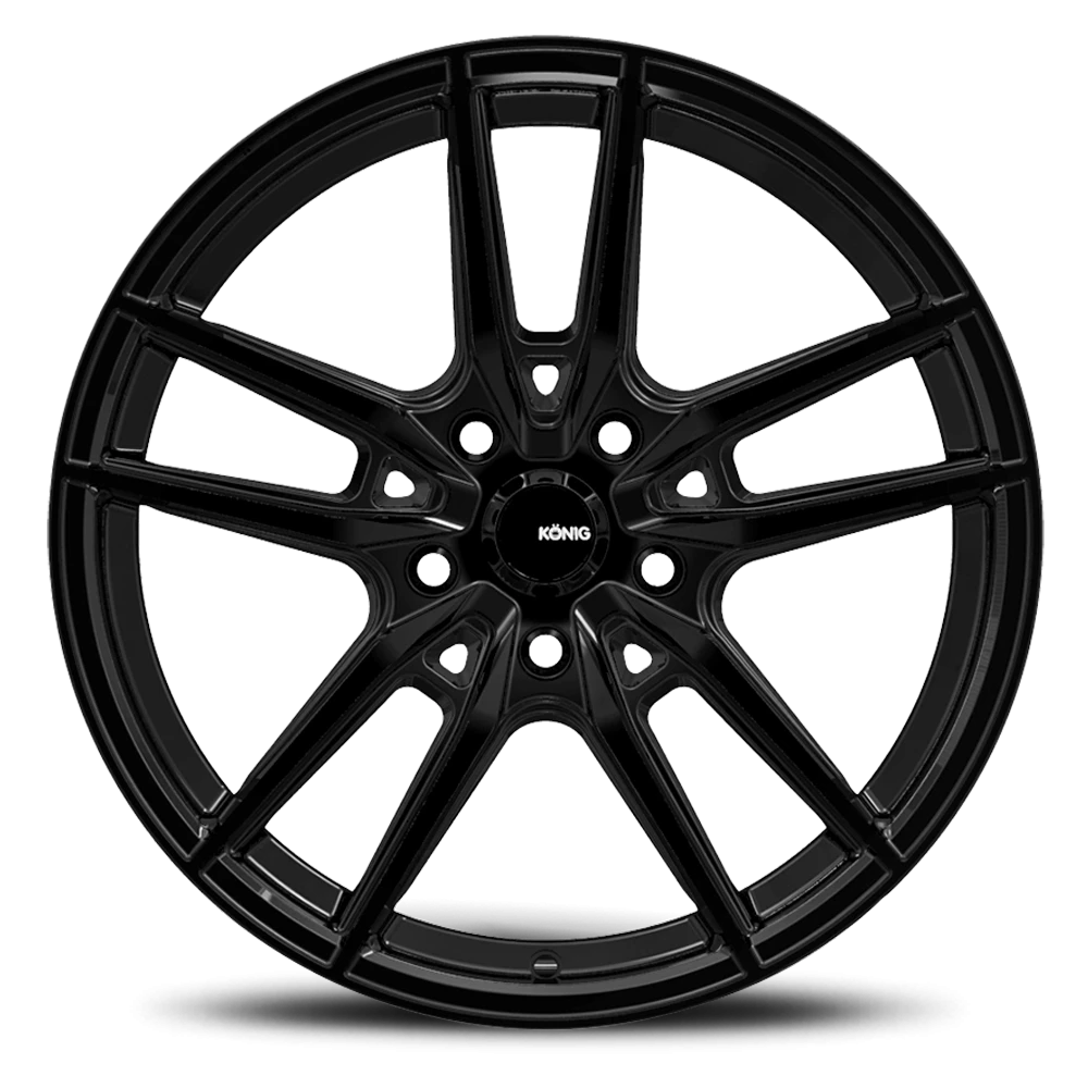 Konig 55B Myth - 16x7.5 5X100 +43 Black - view 2