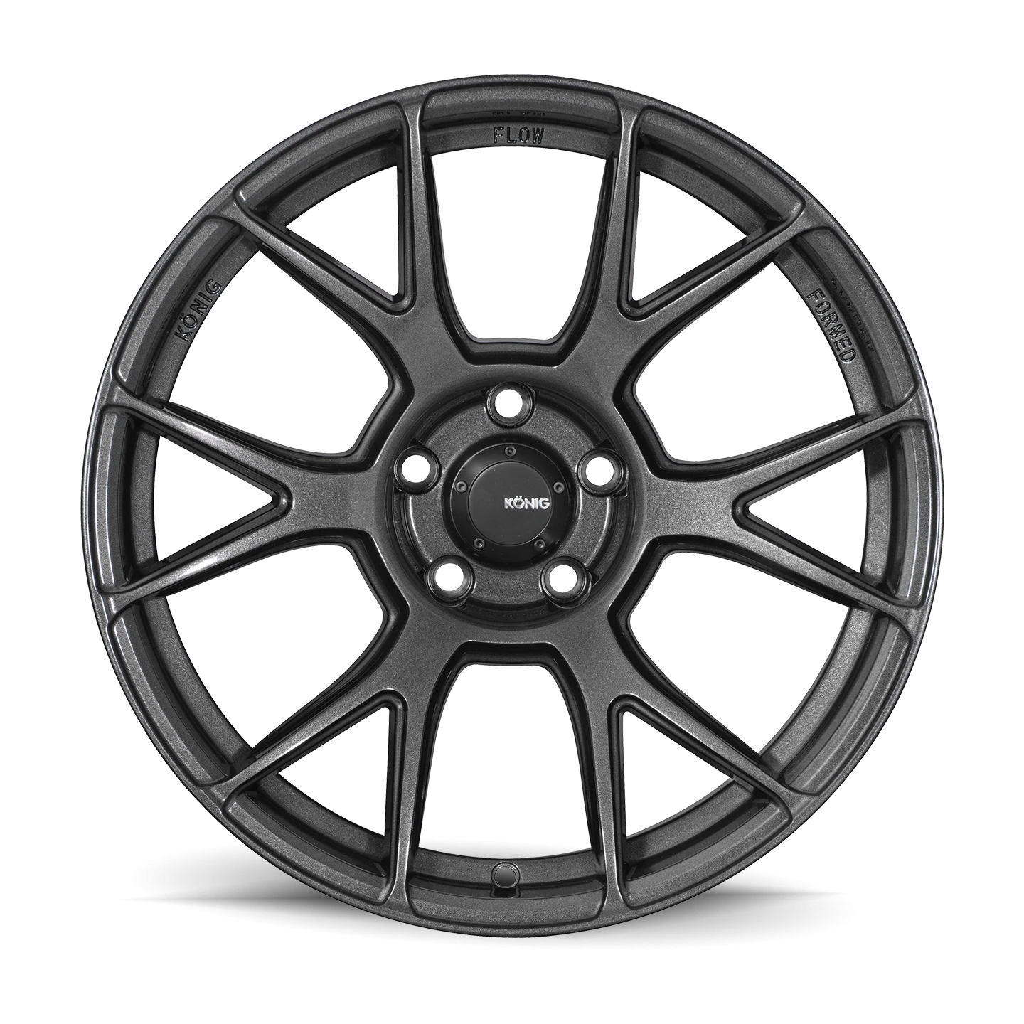 Konig 56MG Ampliform - 19x10 5X120 +28 Grey/anthracite - view 2