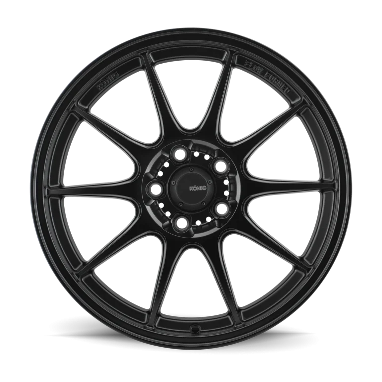 Konig 57B Dekagram - 18x8.5 5X108 +43 Black - view 2