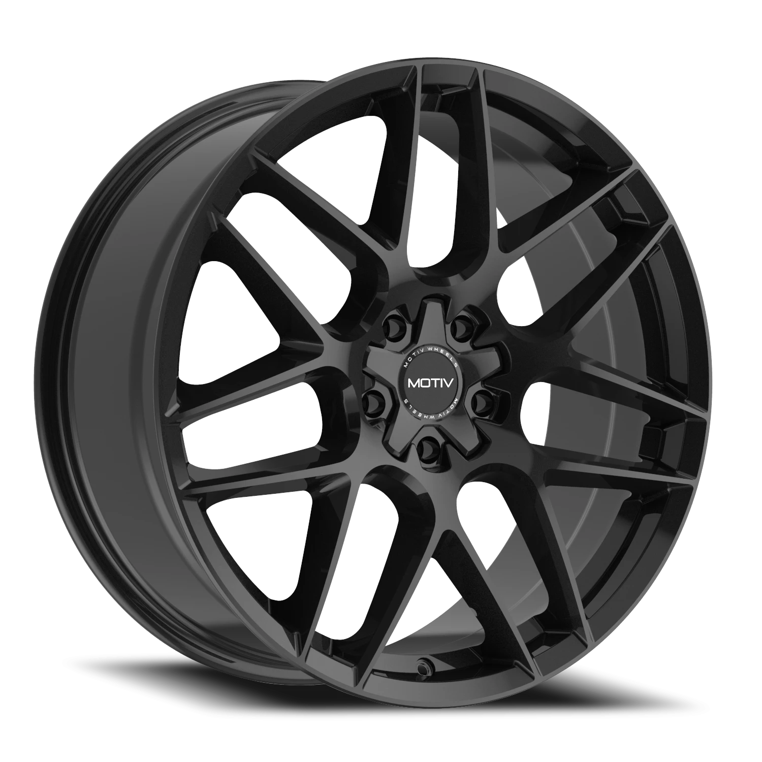 Motiv 435B Foil - 17x7.5 5X112 +40 Black - view 2