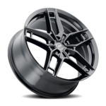 Platinum 464BK Lotus - 17x8 5X108 +40 Black - thumbnail 1