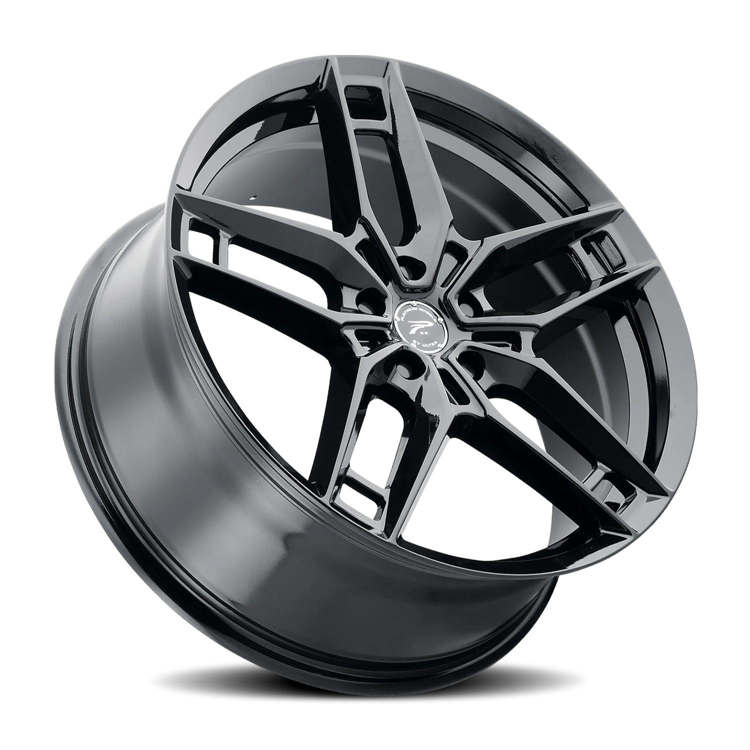 Platinum 464BK Lotus - 17x8 5X108 +40 Black