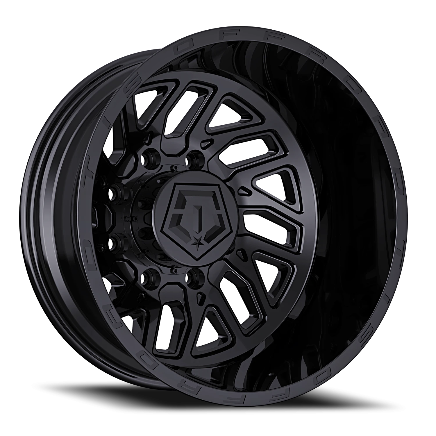 TIS 544B Dually - 22x8.25 8X6.50 -198 Black - view 2