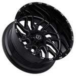 TIS 544BM - 24x12 6X135 -44 Black - thumbnail 2