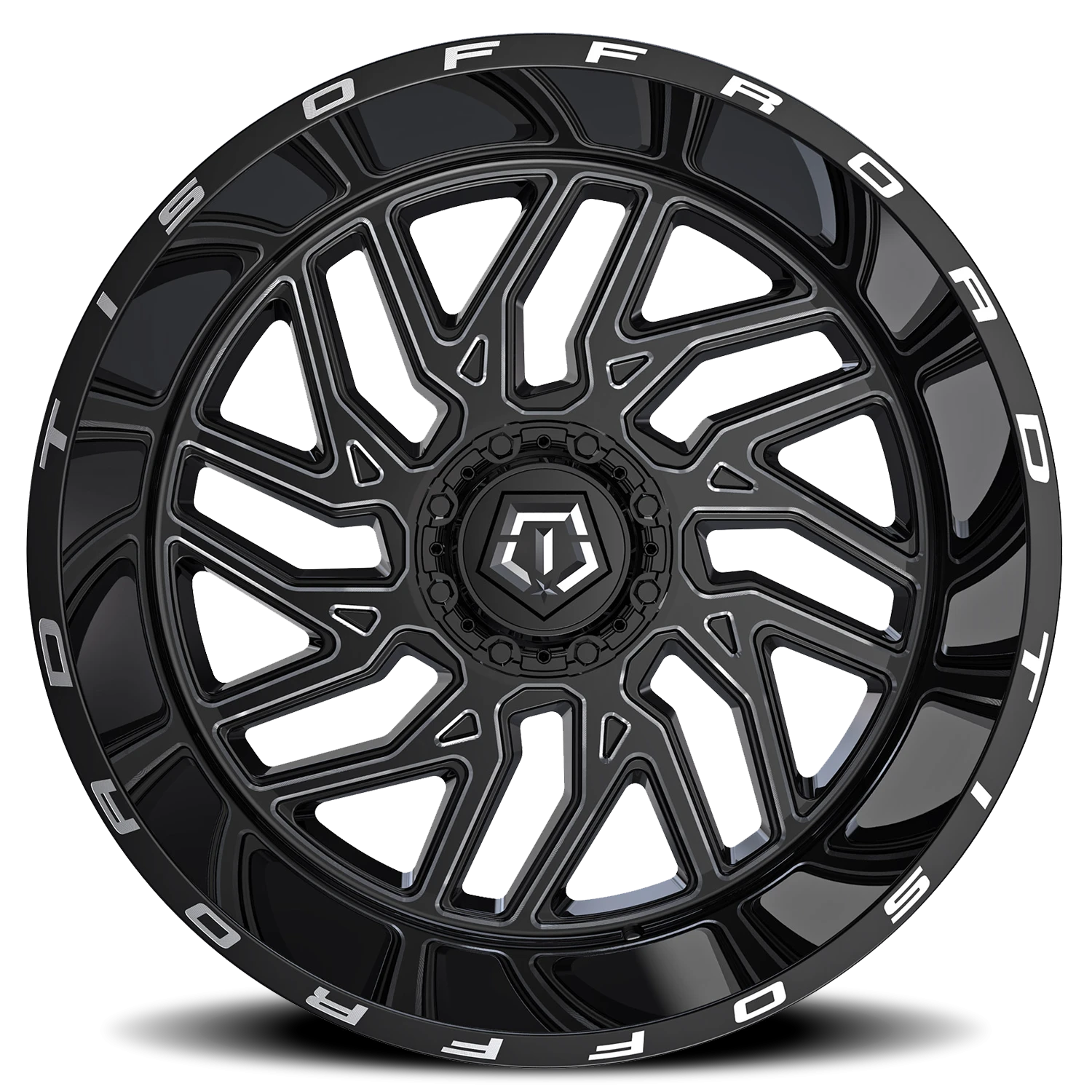TIS 544BM - 22x12 8X180 -44 Milled - view 3