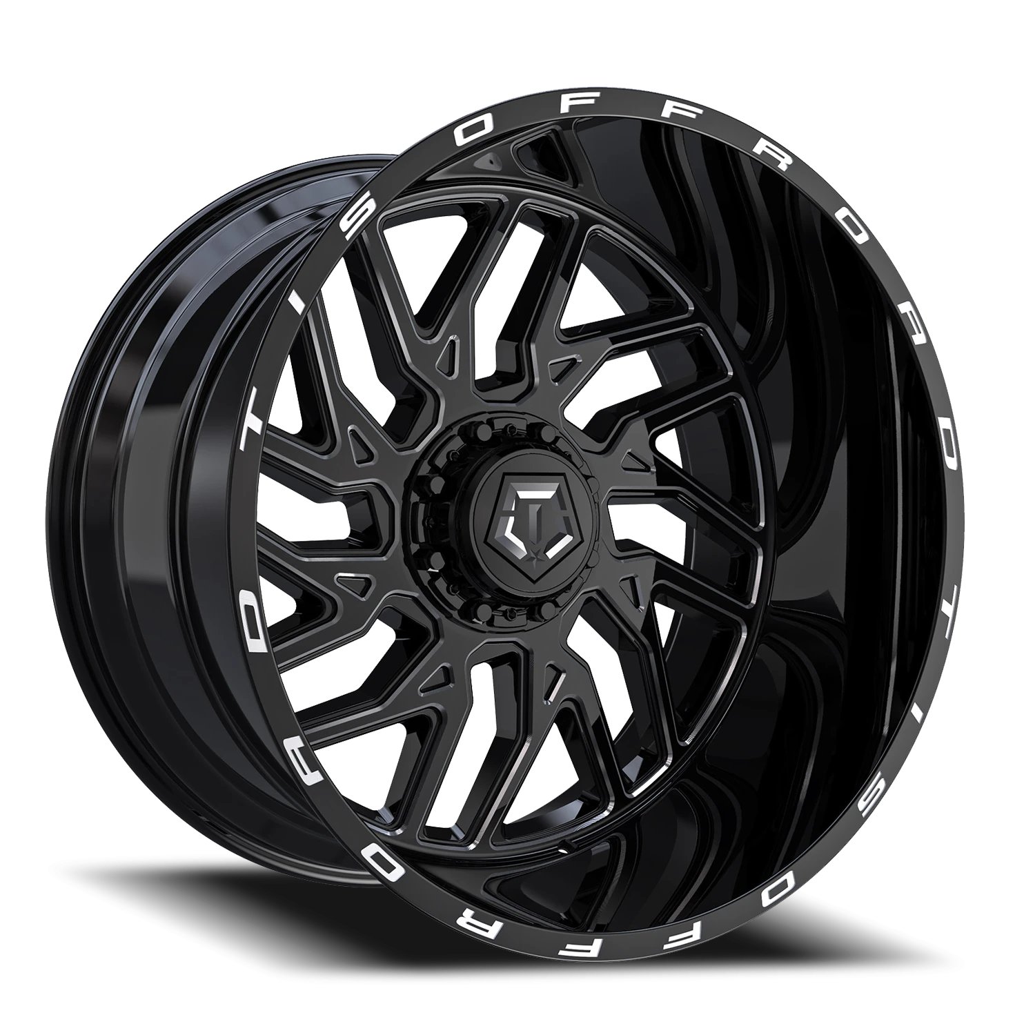 TIS 544BM - 22x12 8X180 -44 Milled - view 2