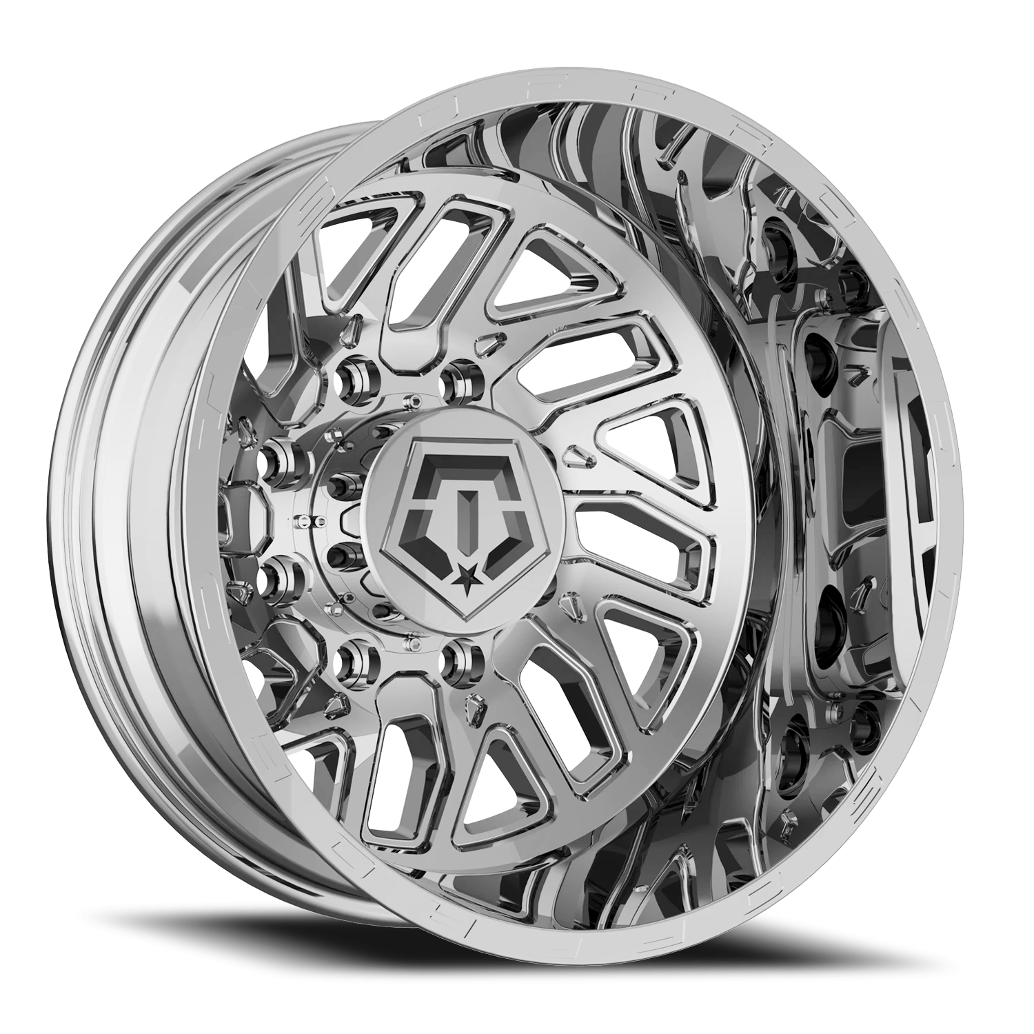 TIS 544C Dually - 20x8.25 8X6.50 +127 Chrome
