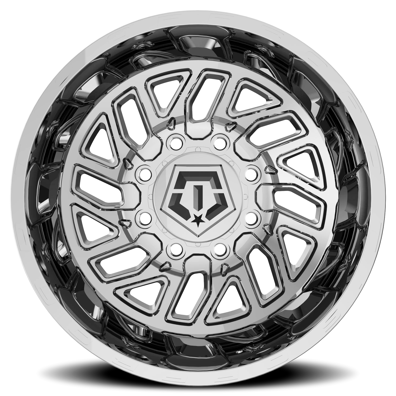 TIS 544C Dually - 22x8.25 8X6.50 -198 Chrome - view 3