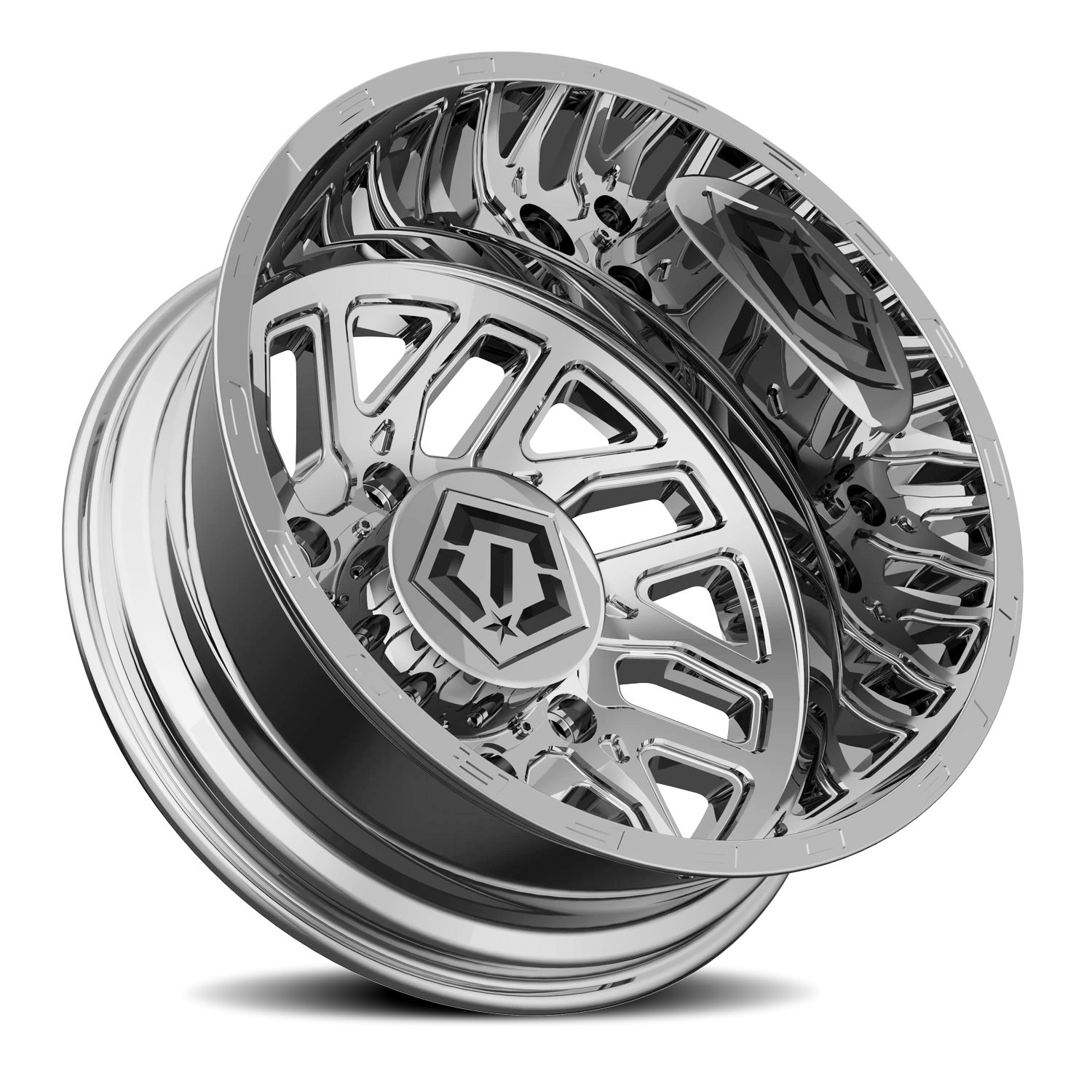 TIS 544C Dually - 22x8.25 8X6.50 -198 Chrome