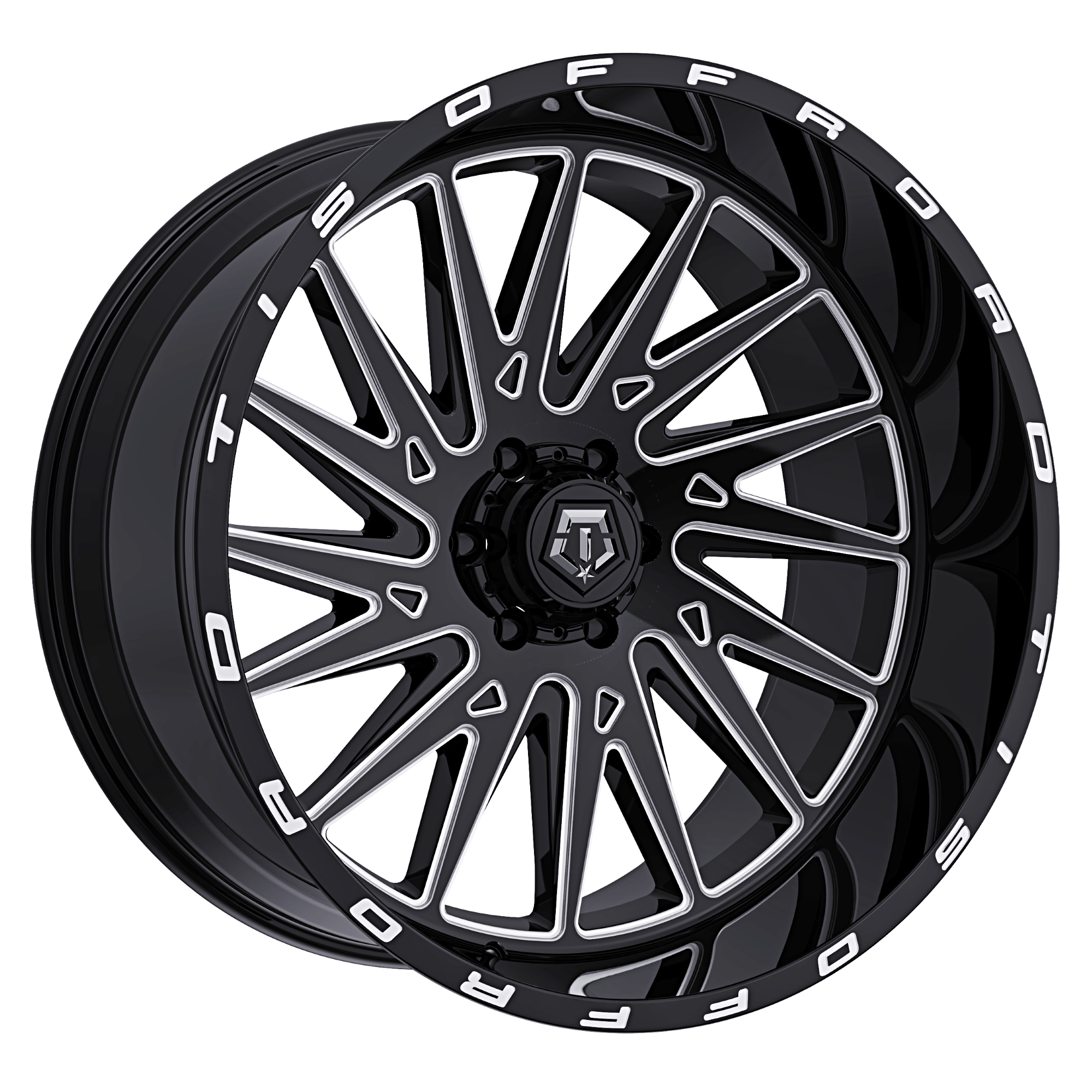 TIS 547BM - 20x12 8X170 -44 Black & Milled - view 2