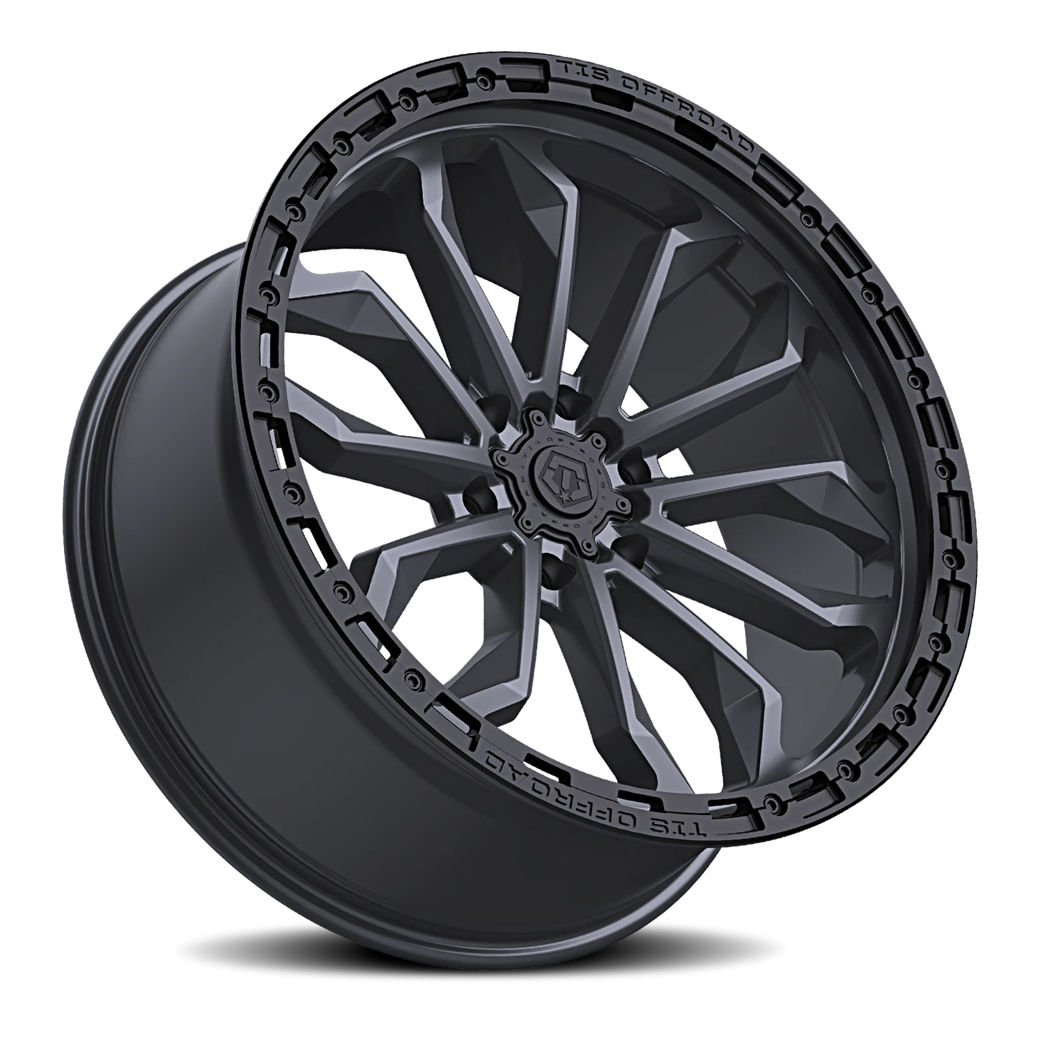 TIS 556BB - 20x9 6X5.50 +00 Black - view 2