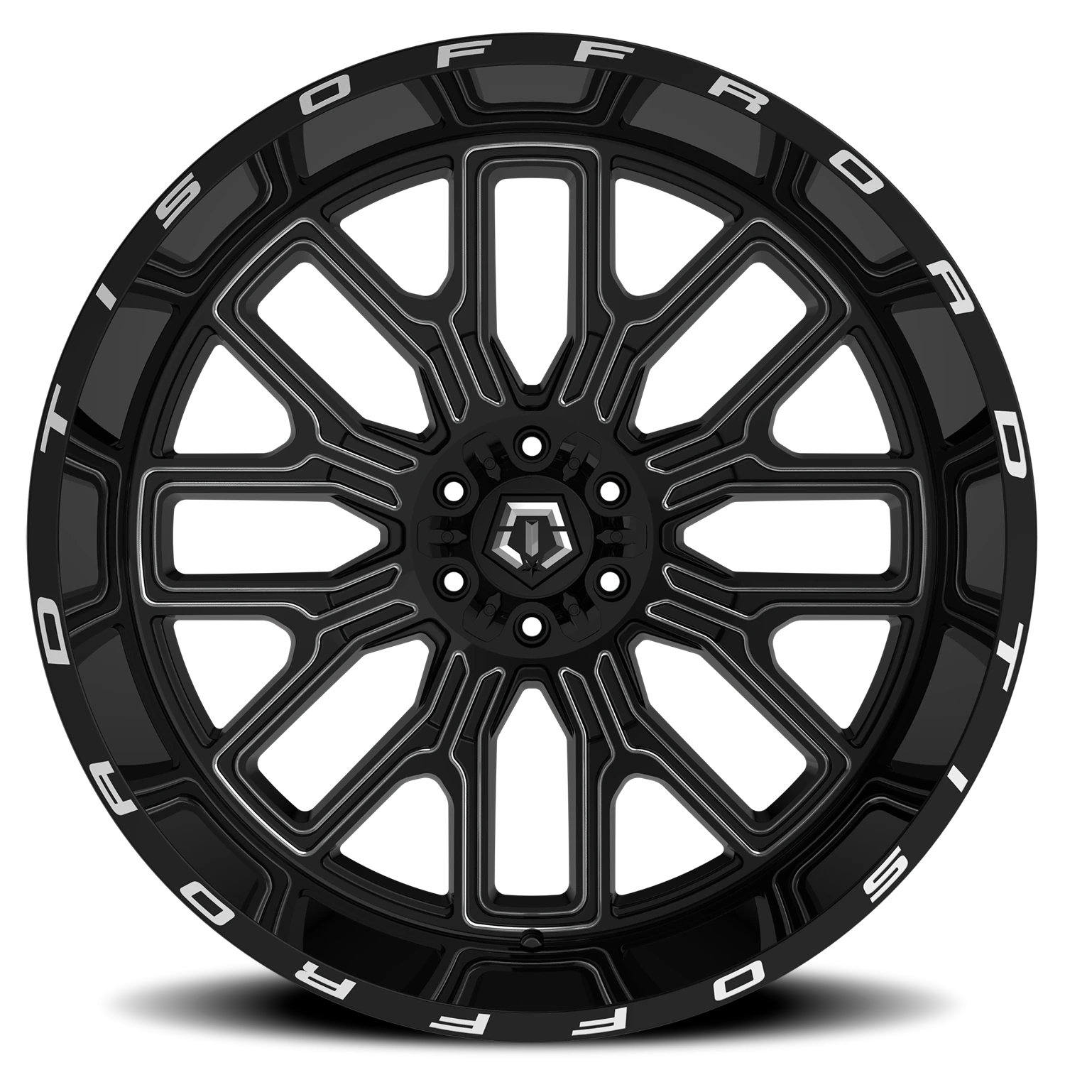 TIS 560BM - 22x12 8X170 -44 Black - view 3