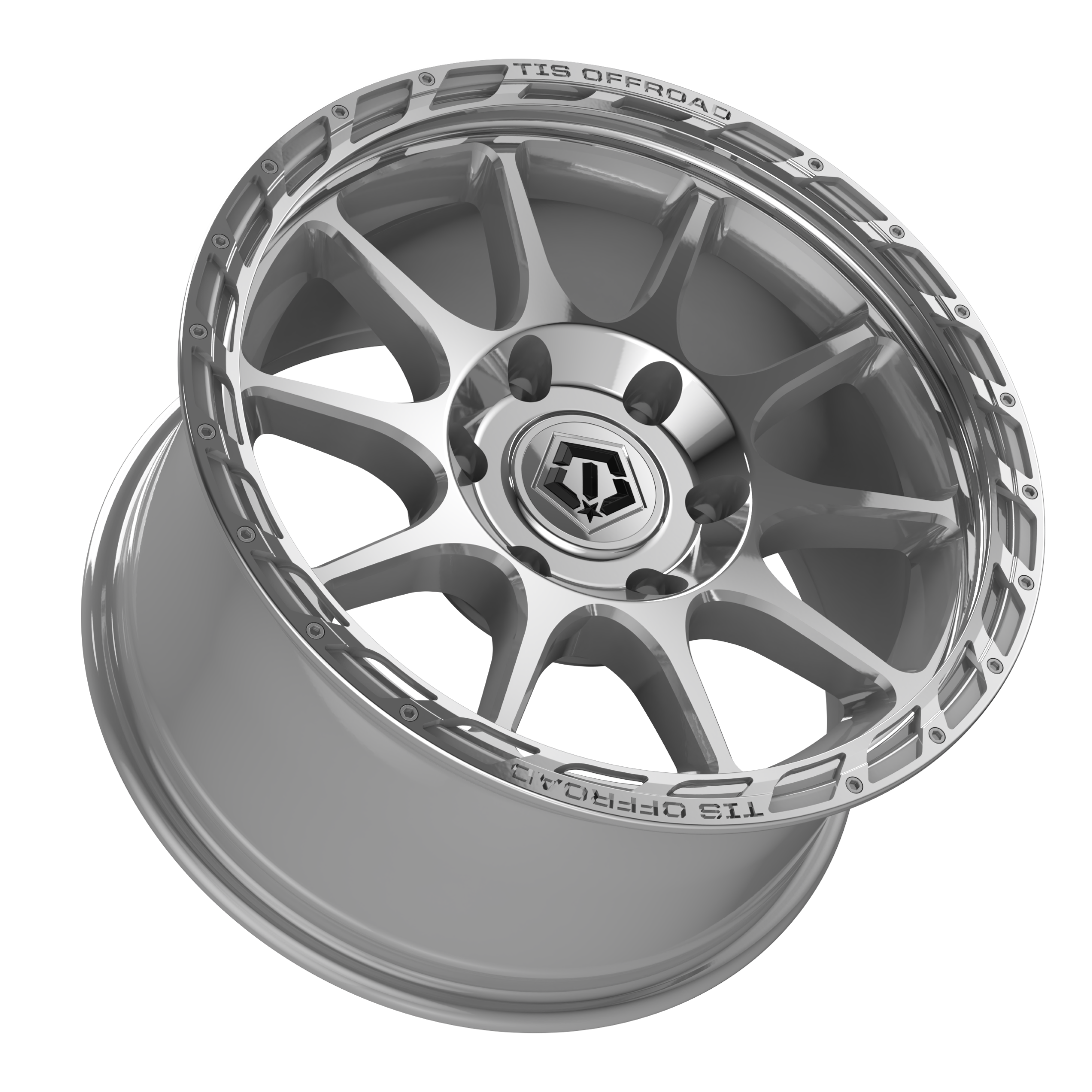 TIS 563BS - 22x12 8X180 -44 Silver - view 2
