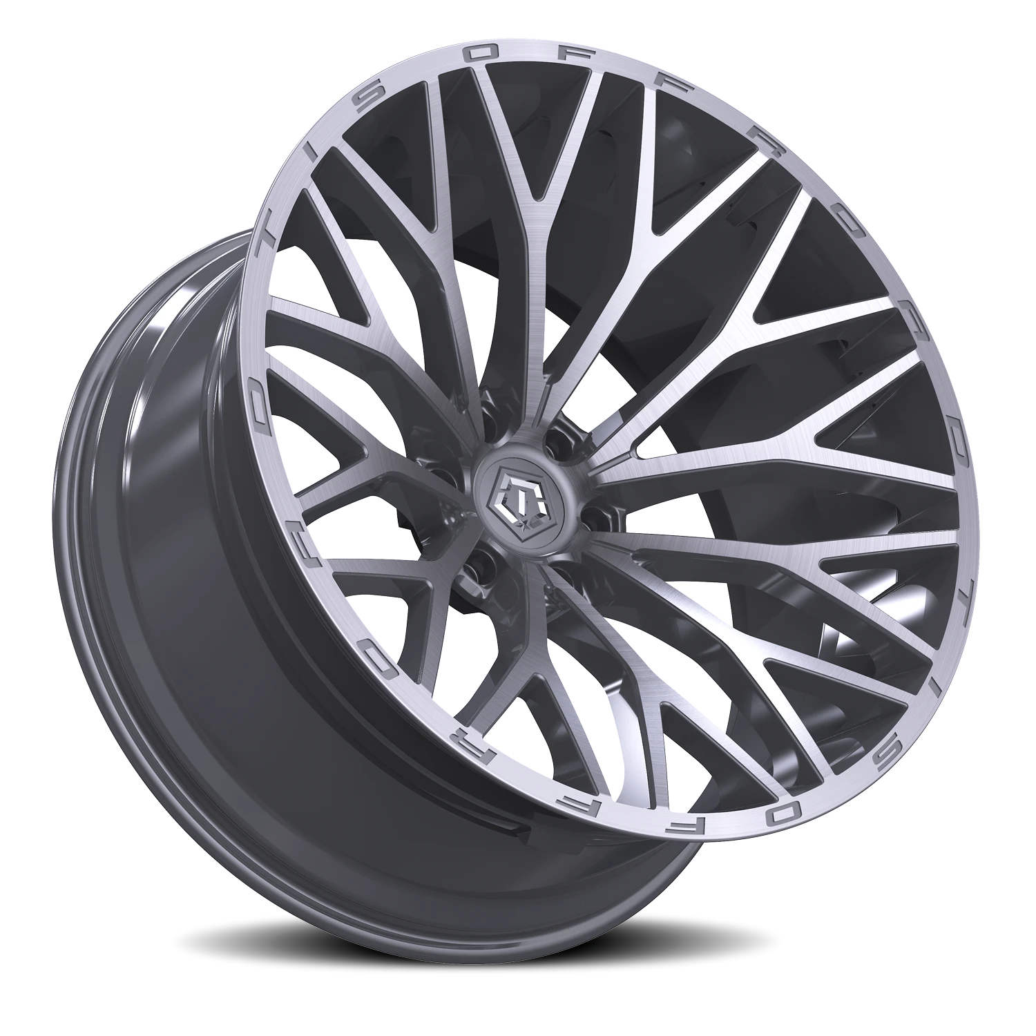 TIS 566BSM - 22x12 8X180 -44 Milled