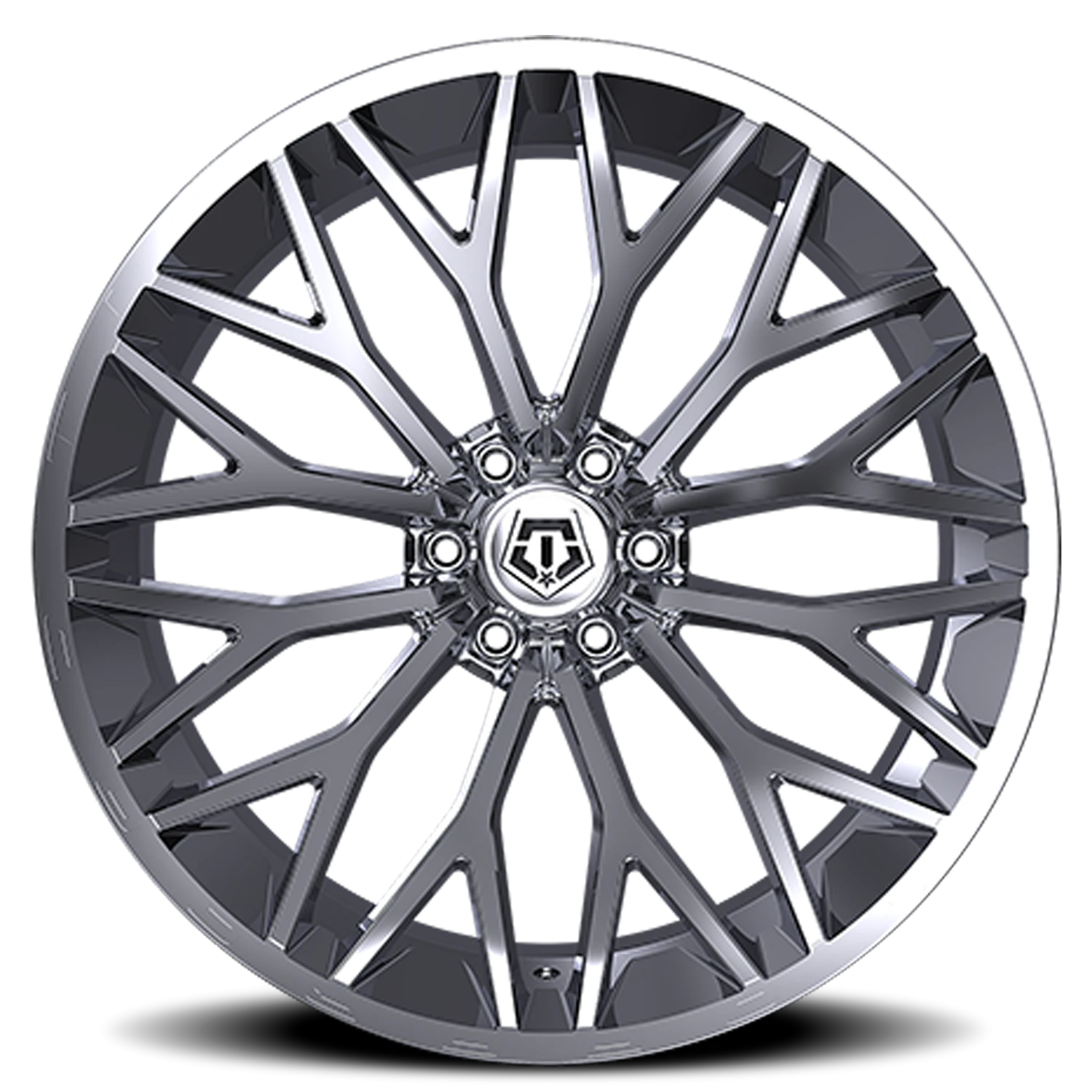 TIS 566C - 20x10 8X6.50 -24 Chrome - view 3